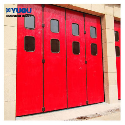 25m Width Industrial Sliding Folding Doors 9m Height Insulated Accordion Doors 380V