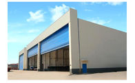 Temporary 380V 50HZ Airplane Hangar Doors With Wire Rope Hoist And Safety Sensor