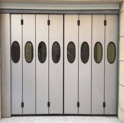 Fire Station Industrial Sliding Folding Doors 40mm Thickness Plexiglass Fireproof