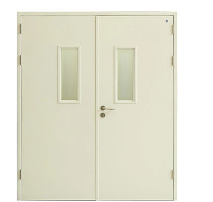 Hospital Fire Rated Swing Door 1.5mm Frame 1.0mm leaf For Clean Room